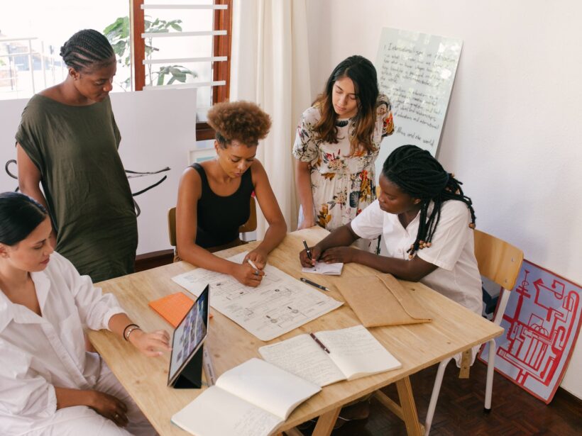 photo of women at the meeting